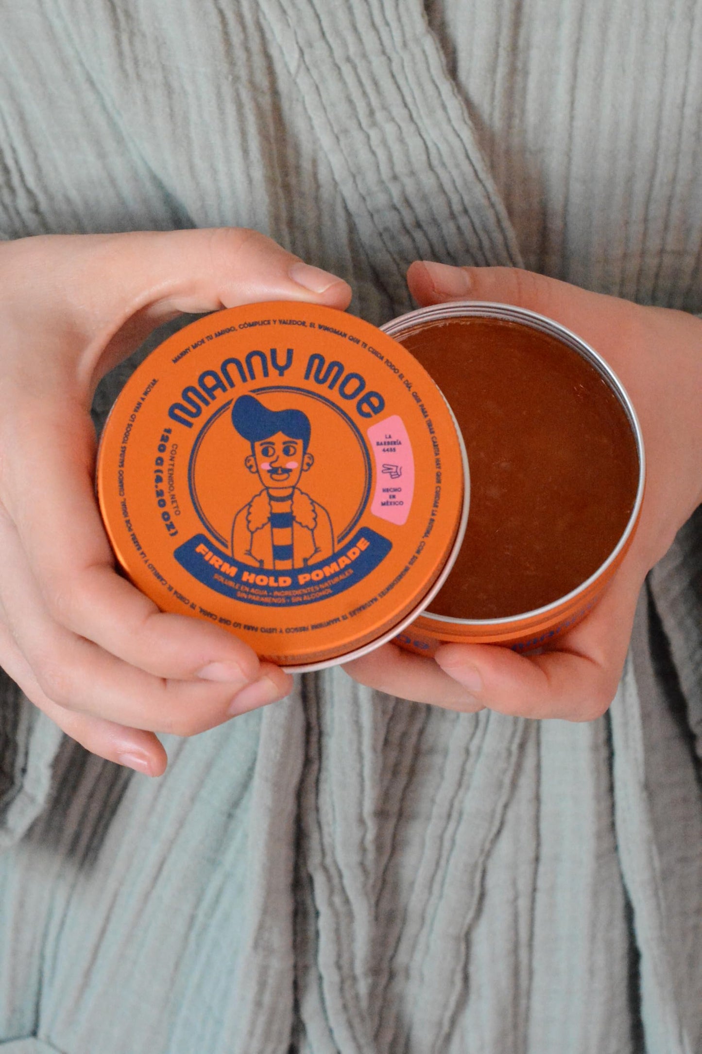 Manny Moe Pomade - Pomada Firme para Hombres, Strong Hold Hair Pomade, 4.2 oz